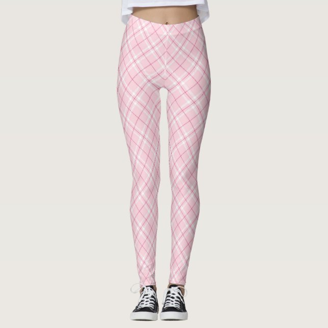 Tända - den rosa plädet leggings (Framsida)