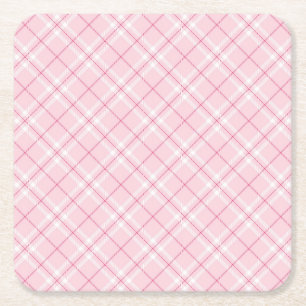 Tända - den rosa plädet underlägg papper kvadrat