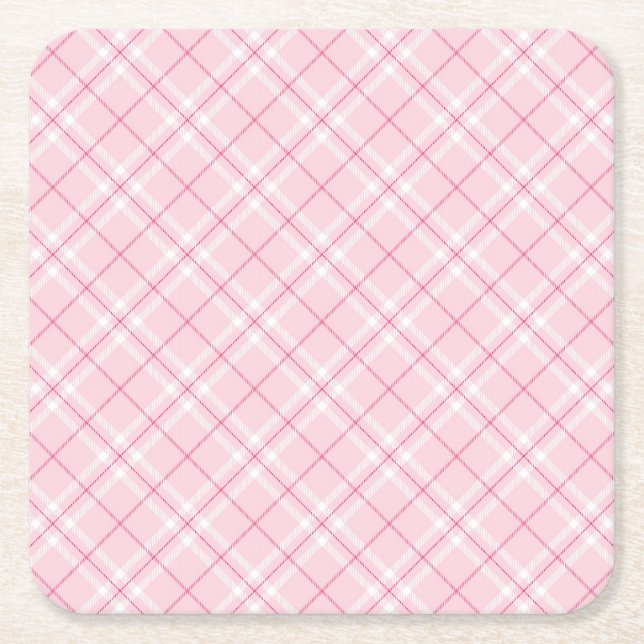 Tända - den rosa plädet underlägg papper kvadrat (Framsidan)