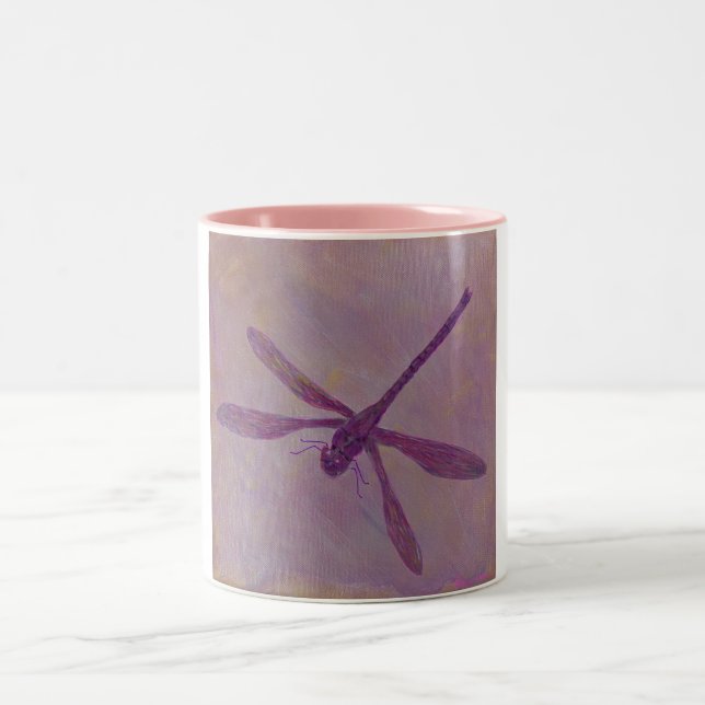 Tända glittersländan Två-Tonad mugg (Center)