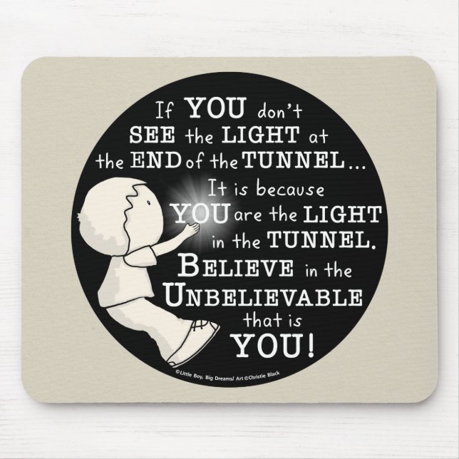 Tända i tunnelen musmatta (Framsidan)