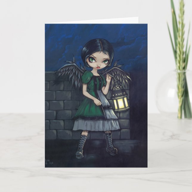 "Tända långt" hälsningkortet Kort (Framsida)