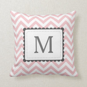 Tända - monogramen för rosa- och kudde
