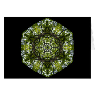 Tända och mönstra i löven hälsningskort