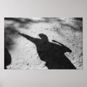 Tända och skugga fotografiaffischen poster