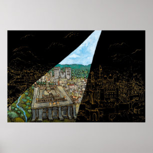 Tända över tempelet, den Jonathan Kis-Leven Poster