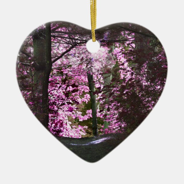 Tända på den inspirera prydnaden för vägen julgransprydnad keramik (Framsidan)