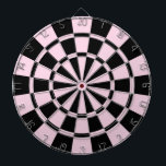 Tända - rosa och svart darttavla<br><div class="desc">Ljust - den rosa och svart pilen stiger ombord</div>