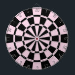 Tända - rosa och svart darttavla<br><div class="desc">Ljust - den rosa och svart pilen stiger ombord</div>