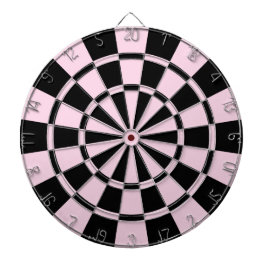 Tända - rosa och svart darttavla