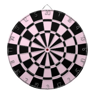 Tända - rosa och svart darttavla
