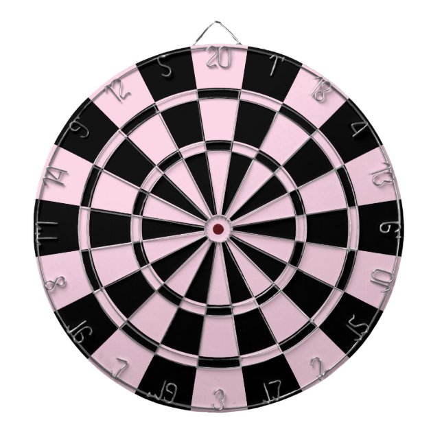 Tända - rosa och svart darttavla (Framsidan)