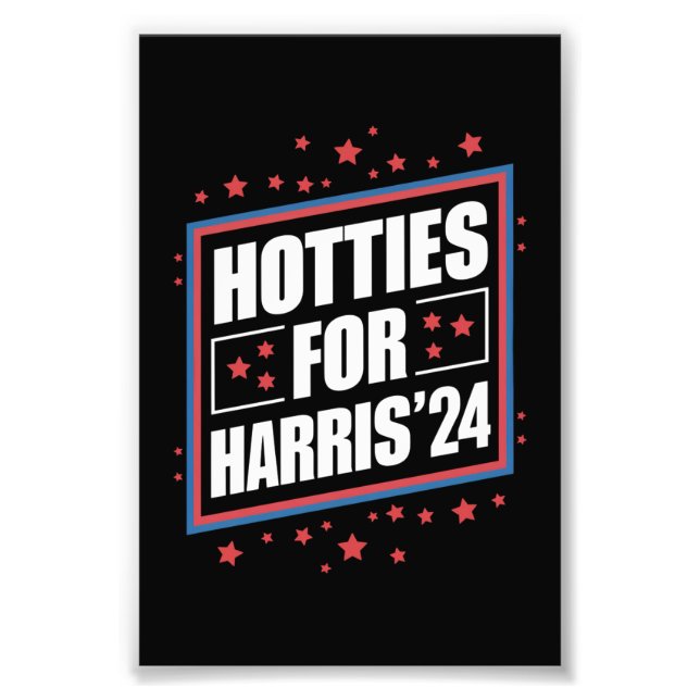 Tända tjejer för Kamala Harris Fototryck (Framsidan)
