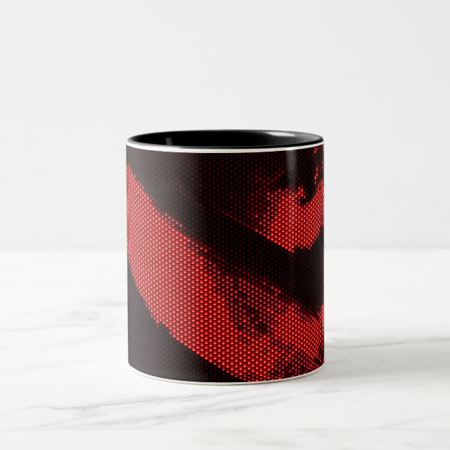 Tända - utsändande av diodzeppelinen Två-Tonad mugg (Center)