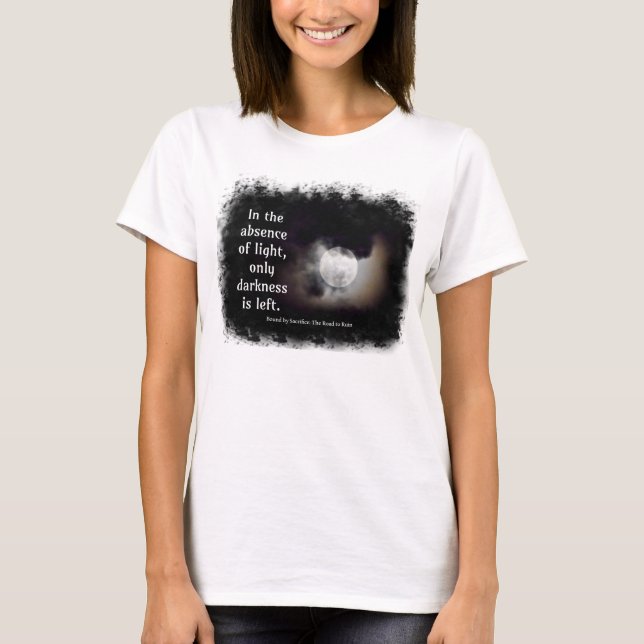Tända vs den mörka citationsteckent-skjortan t-shirt (Framsida)