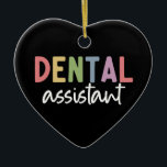 Tandassistent | Gåvor till assistenttandläkare Julgransprydnad Keramik<br><div class="desc">Tandassistentgåvor!</div>