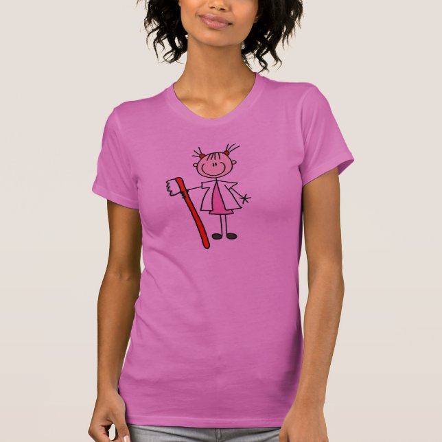 Tandassistent med tandborste tee (Framsida)