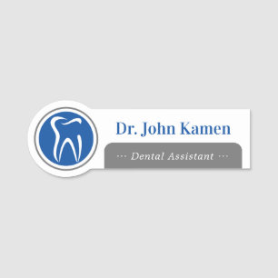 Tandassistent Tionde Logotypen Namn bricka Namnbricka