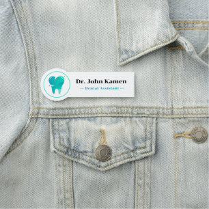 Tandassistent Tionde Logotypen Namnbricka