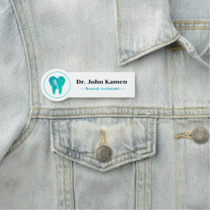 Tandassistent Tionde Logotypen Namnbricka