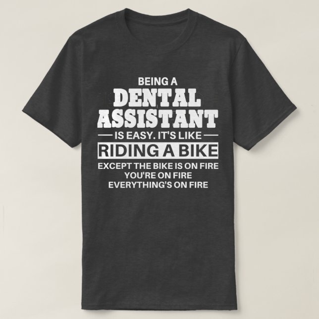 Tandassistenten Riding A Bike 2 T Shirt (Design framsida)