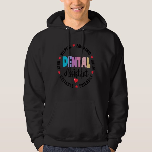 Tandassistentens avläsningsvecka Vårddisk Hoodie (Framsida)