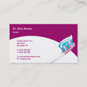 Tandavtalskort Dentist Woman Tidsbeställning Kort