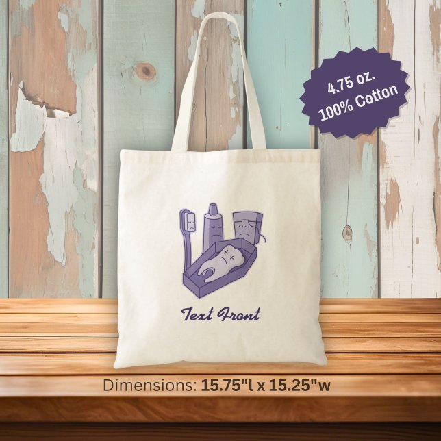 Tandbegravning Totebag Tygkasse (Skapare uppladdad)