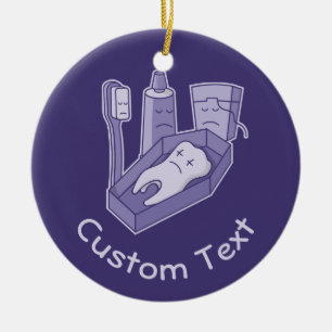 Tandbegravningskeramisk prydnadsföremål julgransprydnad keramik