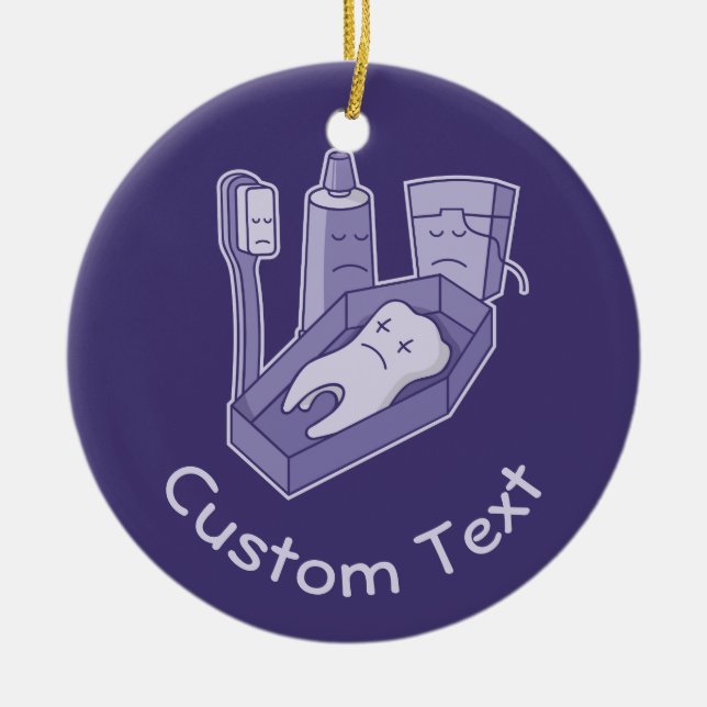 Tandbegravningskeramisk prydnadsföremål julgransprydnad keramik (Framsidan)