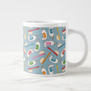 Tandborste och tandkräm, Mönster Jumbo Mugg