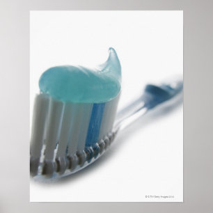 Tandborste och Toothpaste Poster
