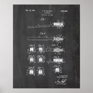 Tandborste Patent Poster