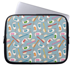 Tandborste- & Toothpastemönster Laptop Fodral