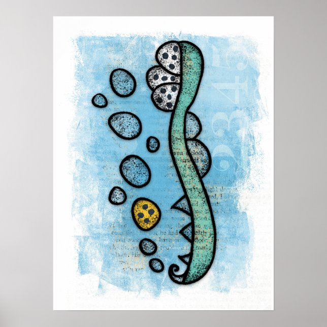 Tandborsten din tandläkare gav dig att Poster vägg (Framsidan)