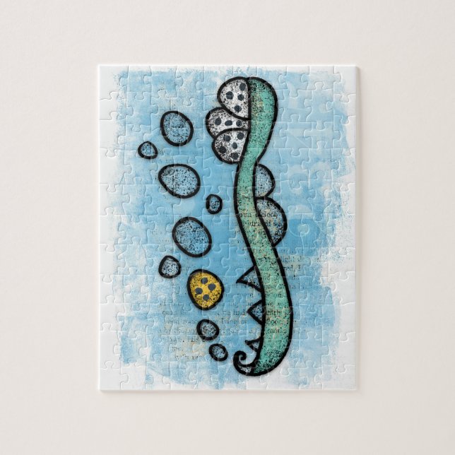 Tandborsten din tandläkare gav dig pussel. pussel (Vertikal)