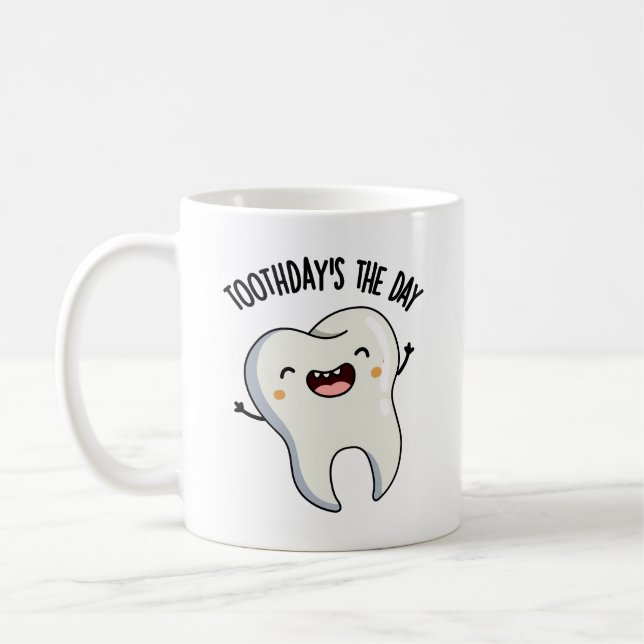 Tanddagen Är Dagen Roliga Tandspråk  Kaffemugg (Vänster)