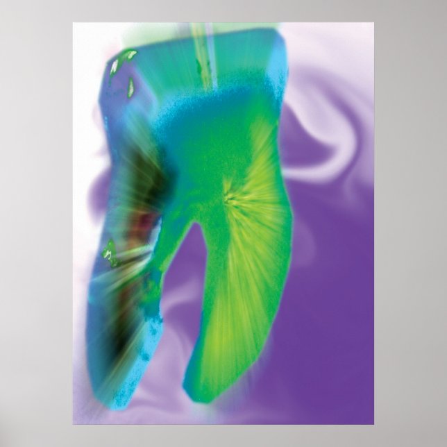 Tanddesigndentist för Crazy Färgad Poster (Framsidan)