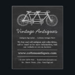 Tandem Bicycle & Chalkboard, Antique Dealer, Store<br><div class="desc">Tandem Bicycle & Chalkboard,  Antique Dealer/Store Advertising Flyers by the Affärskort Store.</div>