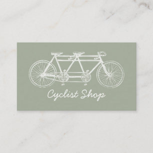 Tandem Bicycle, Cycling, Bicyclist Visitkort