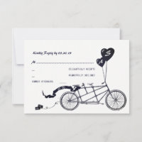 Tandem Bicycle Romantic Avslappnad Bröllop OSA