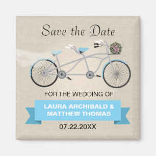 Tandem Bicycle Spara datum Magnet