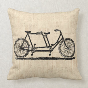 Tandem Bicycle Two Person Bicycle Antique Bike Kudde