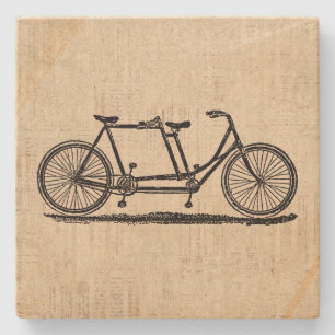 Tandem Bicycle Two Person Bicycle Antique Bike Stenunderlägg