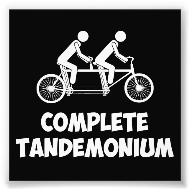 Tandem Bike Complete Tandemonium Fototryck (Framsidan)