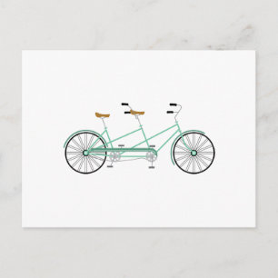 Tandem Bike Vykort