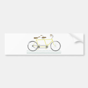 Tandem cykel bildekal