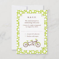 Tandem cykel (gröna prickar) RSVP