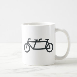 Tandem cykel kaffemugg