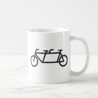 Tandem cykel kaffemugg